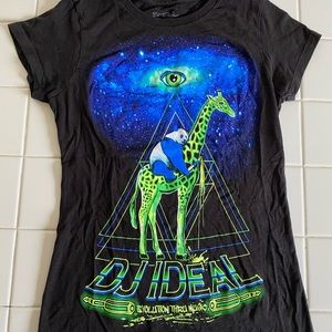 SFYNX Rave Giraffe Panda Glow T-Shirt